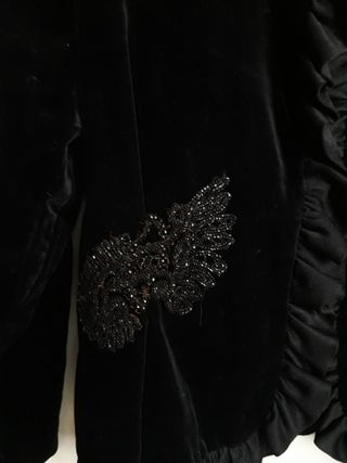 Chaqueta Terciopelo Vintage Negra