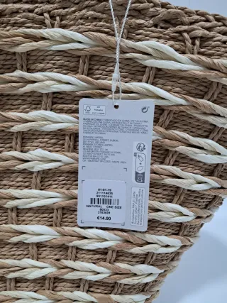 Bolso Capazo Verano Beige y Marrón. Nuevo.