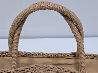 Bolso Capazo Verano Beige y Marrón. Nuevo.
