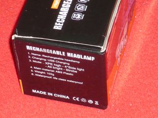 Linterna Frontal LED USB Recargable