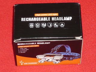 Linterna Frontal LED USB Recargable