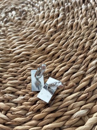 Gemelos vintage plateados