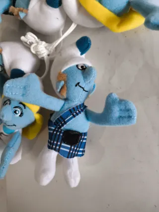 Lote di 5 figure dei Puffi