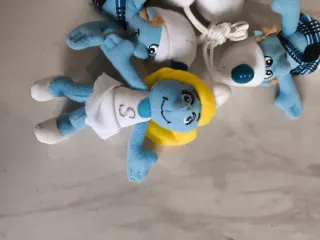 Lote di 5 figure dei Puffi