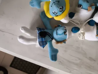 Lote di 5 figure dei Puffi