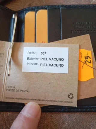 4 Carteras Monederos Piel Auténtica