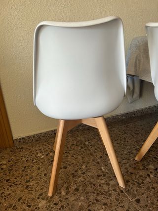 Sillas comedor blancas (pack 4)