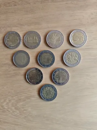 Lote de 10 monedas conmemorativas