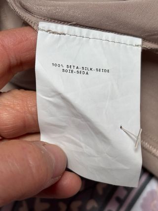 2 camicette Emporio Armani seta beige e nera