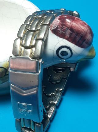 Reloj Sport Profesional Plata y Blanco