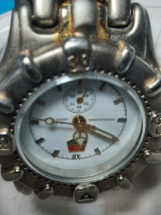 Reloj Sport Profesional Plata y Blanco