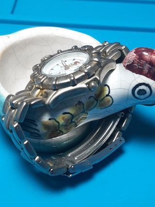 Reloj Sport Profesional Plata y Blanco