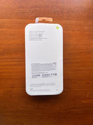 Funda iPhone 14 Blanca Silicona Premium Nueva