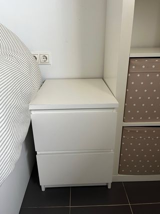 Cómoda MALM IKEA 2 cajones blanca