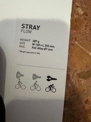 Sillín Selle Italia STRAY FLOW Negro