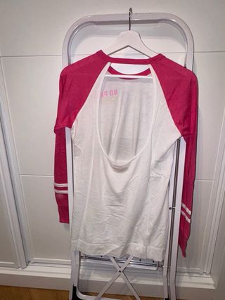 Camiseta manga larga espalda descubierta