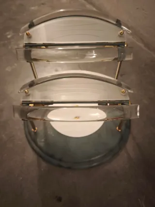 Lámpara de salón cristal y metal