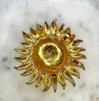 Christian Dior Broche y Pendientes Sol Luna