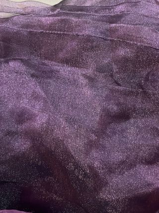 Tenda a tre veli sfumature viola, lilla e grigio