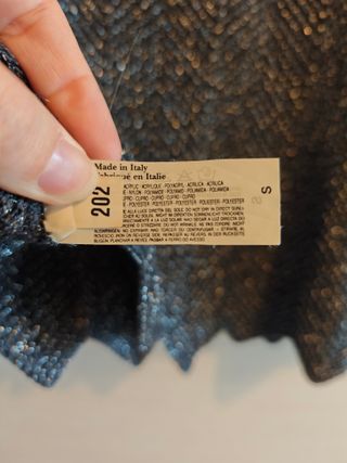 Top tirantes Benetton plateado talla S - Nuevo