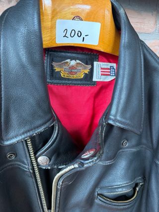 Chaqueta Cuero Harley-Davidson Negra