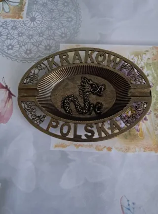 Portacenere Ferro Cracovia Polonia Drago Souvenir