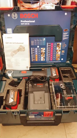 Multiherramienta Bosch 18V + Accesorios