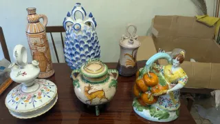 Lote Decoración Cerámica Antigua