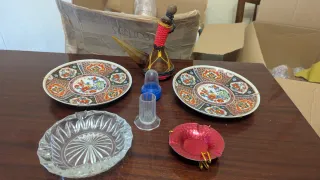 Lote Decoración Cerámica Antigua