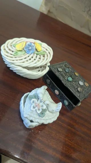 Lote Decoración Cerámica Antigua