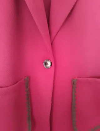Chaleco largo o vestido burdeos talla L