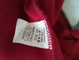 Chaleco largo o vestido burdeos talla L