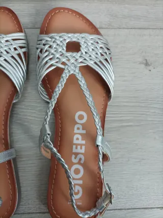 GIOSEPPO Sandalias Blancas De Piel con Tiras 41