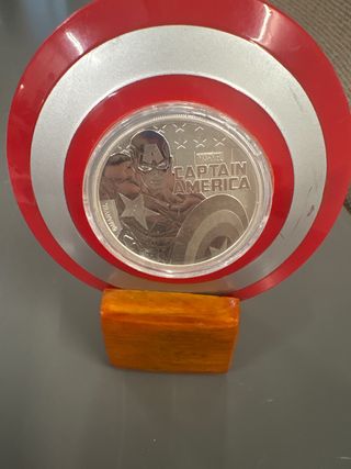 Moneda Plata 1oz Capitán América