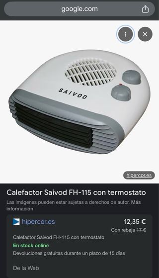 Calefactor Saivod