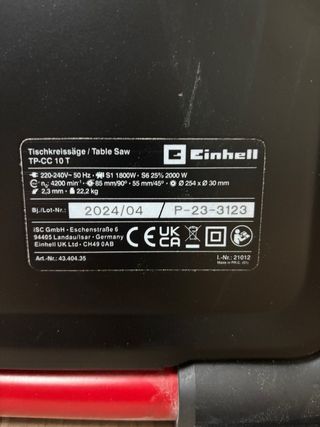 Sierra circular de mesa Einhell Professional