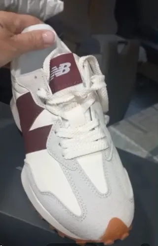 Bambas 327 blanca y burdeos