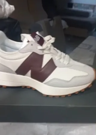 Bambas 327 blanca y burdeos