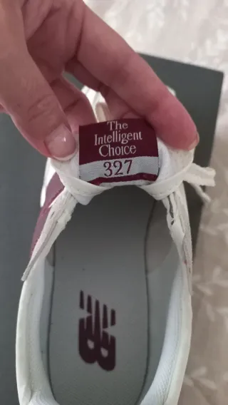 Bambas 327 blanca y burdeos