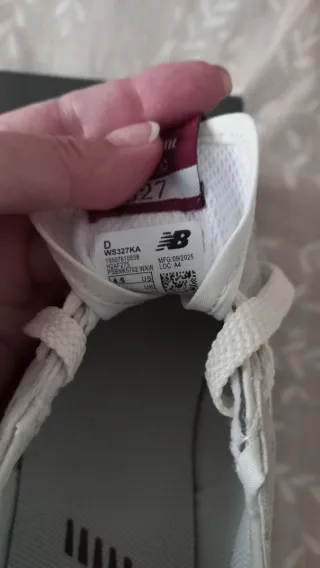 Bambas 327 blanca y burdeos