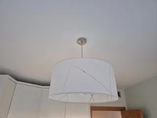 Lámpara de techo tela y metal