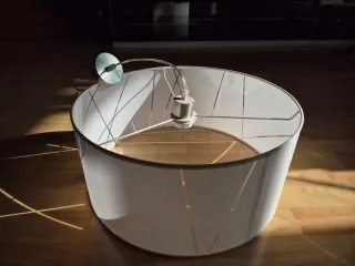 Lámpara de techo tela y metal