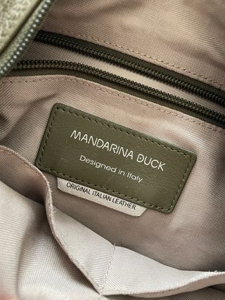 Bolso Mochila Mandarina Duck Verde Oliva