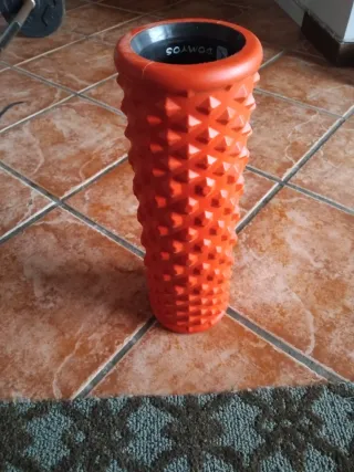 Rulo masaje DOMYOS texturizado naranja