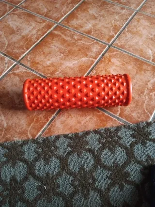 Rulo masaje DOMYOS texturizado naranja