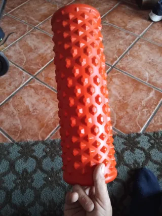 Rulo masaje DOMYOS texturizado naranja