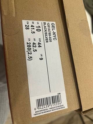 Asics Gel NYC Negro/Gris