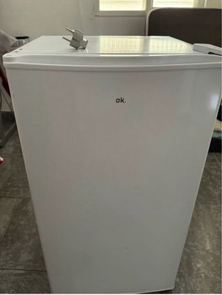 Nevera pequeña blanca