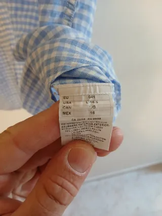 Camicia Paul & Shark uomo L quadretti azzurri