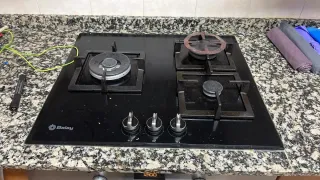 Encimera de gas Balay negra